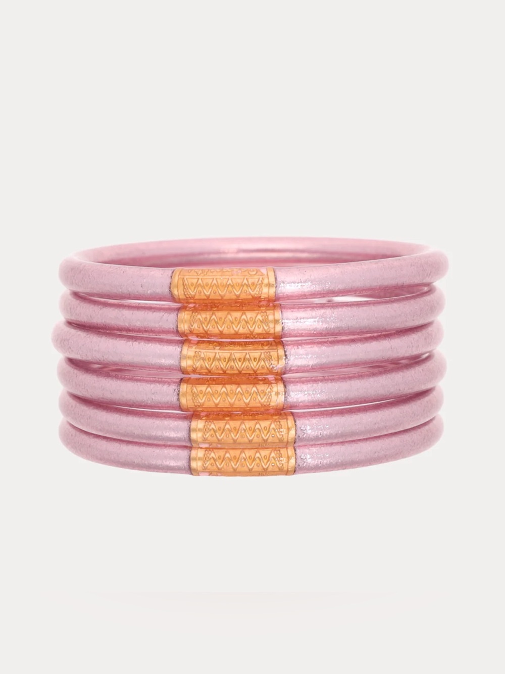 NWT BuDhaGirl Ice Rose All Weather Bangles AWB Set of 6 Medium